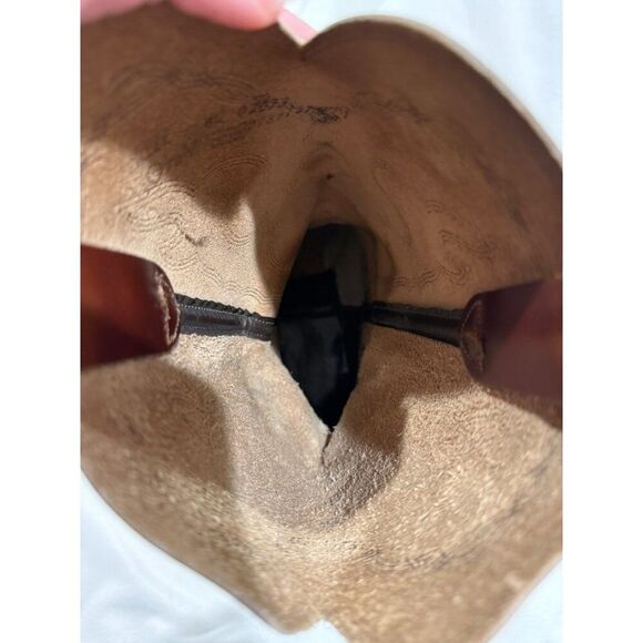 VTG Levi's Orange Tab Leather Cowboy Boots Men's 10 Country Western Texas Farm - Picture 12 of 16